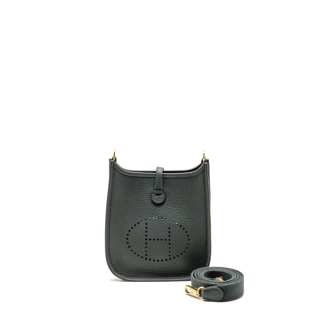 HERMES MINI EVELYNE CLEMENCE VERT MANGROVE GHW