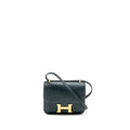 HERMES MINI CONSTANCE SWIFT VERT CYPRES GHW
