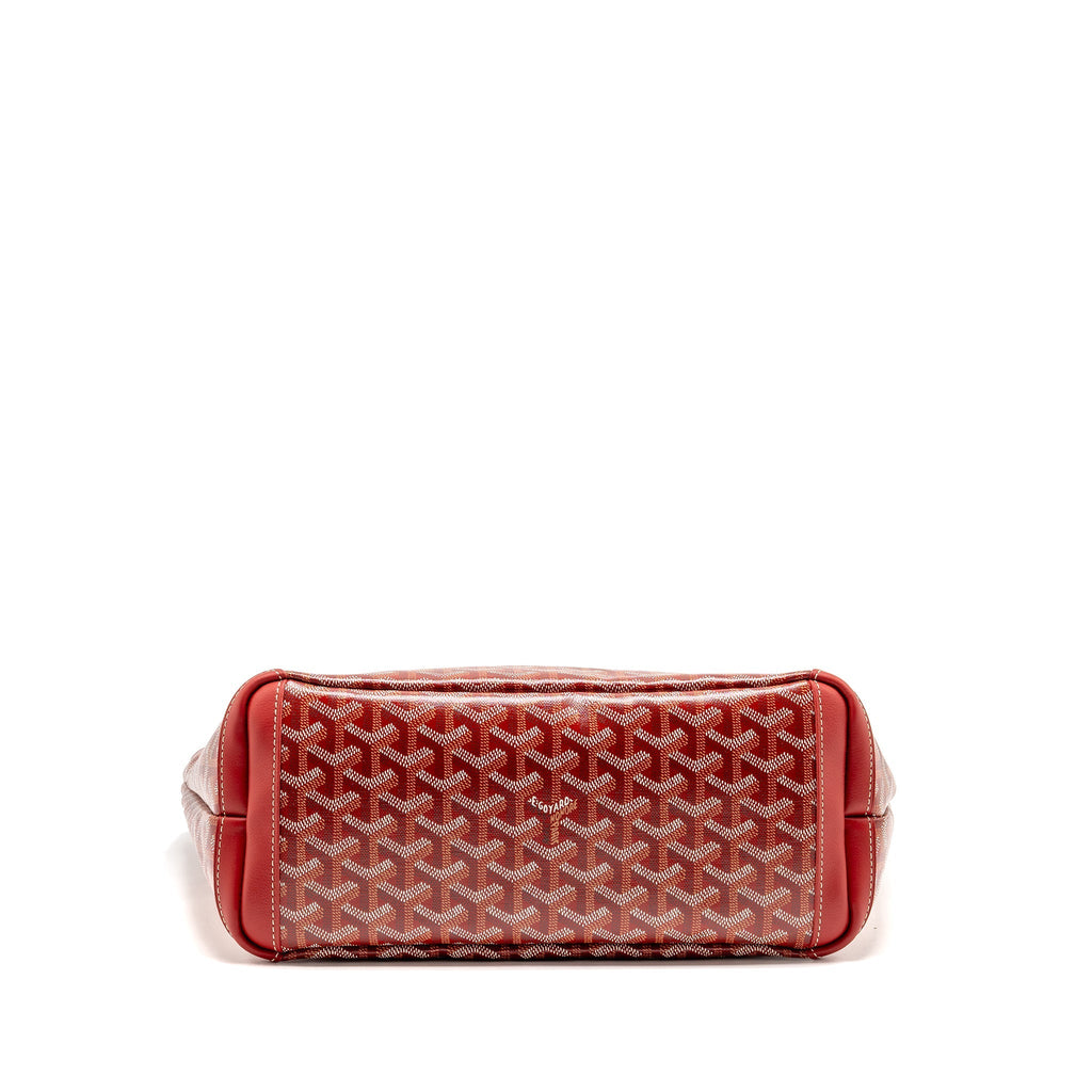 GOYARD ARTOIS PM TOTE BAG GOYARDINE CANVAS/LEATHER ROUGE SHW