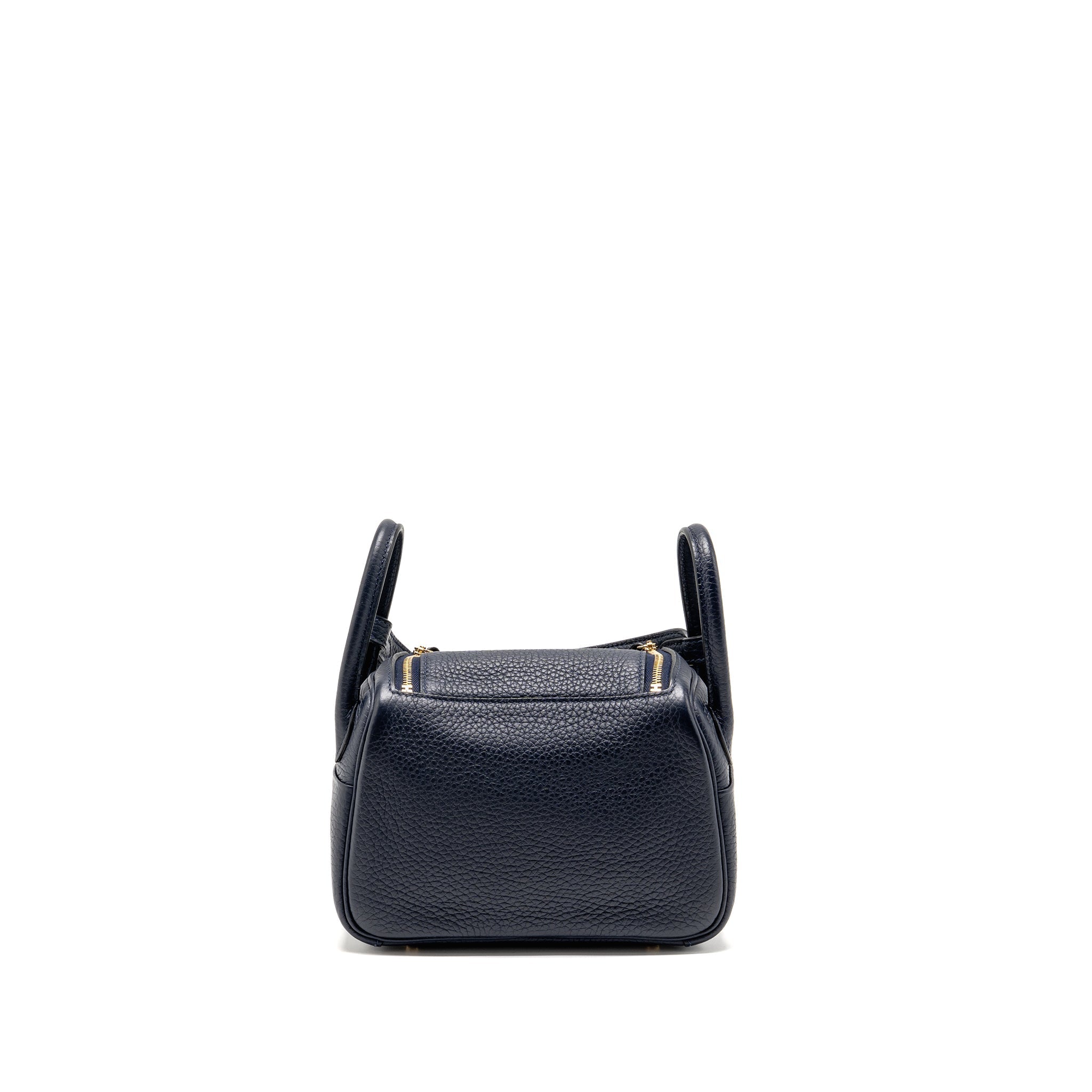 HERMES MINI LINDY CLEMENCE BLUE NUIT GHW