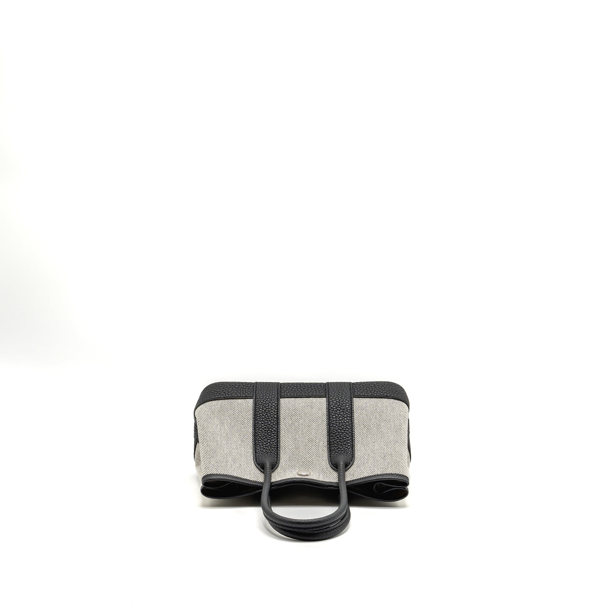HERMES NEO GARDEN 23 NEGONDA / CANVAS / ECRU / BLACK SHW