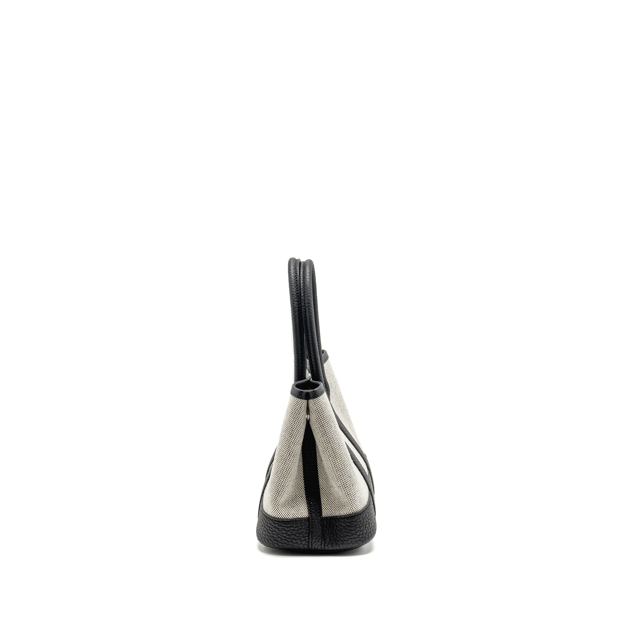HERMES NEO GARDEN 23 NEGONDA / CANVAS / ECRU / BLACK SHW