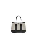 HERMES NEO GARDEN 23 NEGONDA / CANVAS / ECRU / BLACK SHW