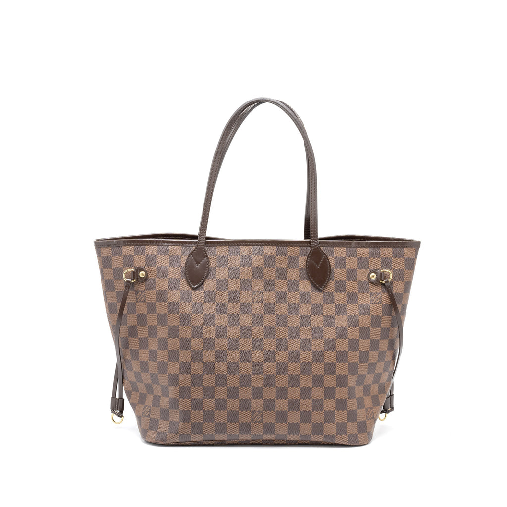 LOUIS VUITTON NEVERFULL MM DAMIER EBENE CANVAS GHW