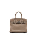 Hermes Birkin 30 Clemence Etoupe SHW