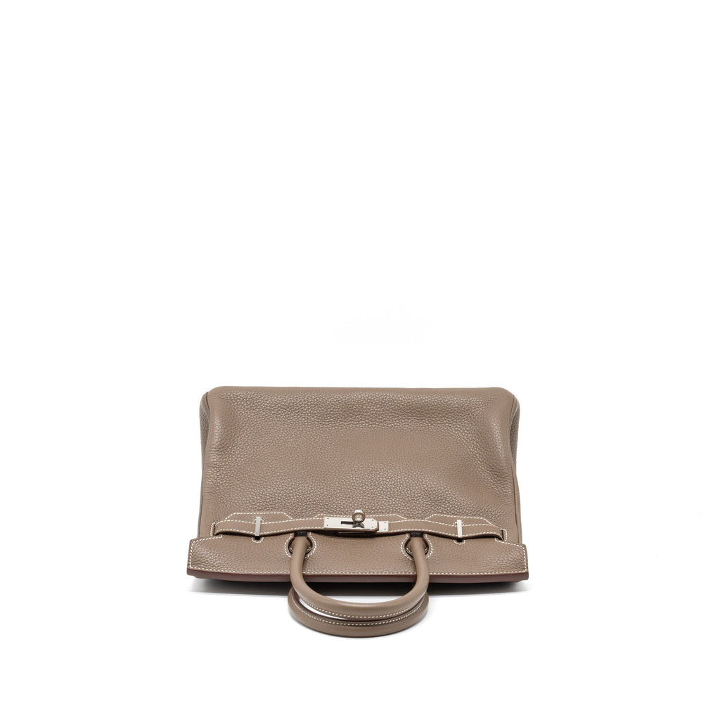 Hermes Birkin 30 Clemence Etoupe SHW