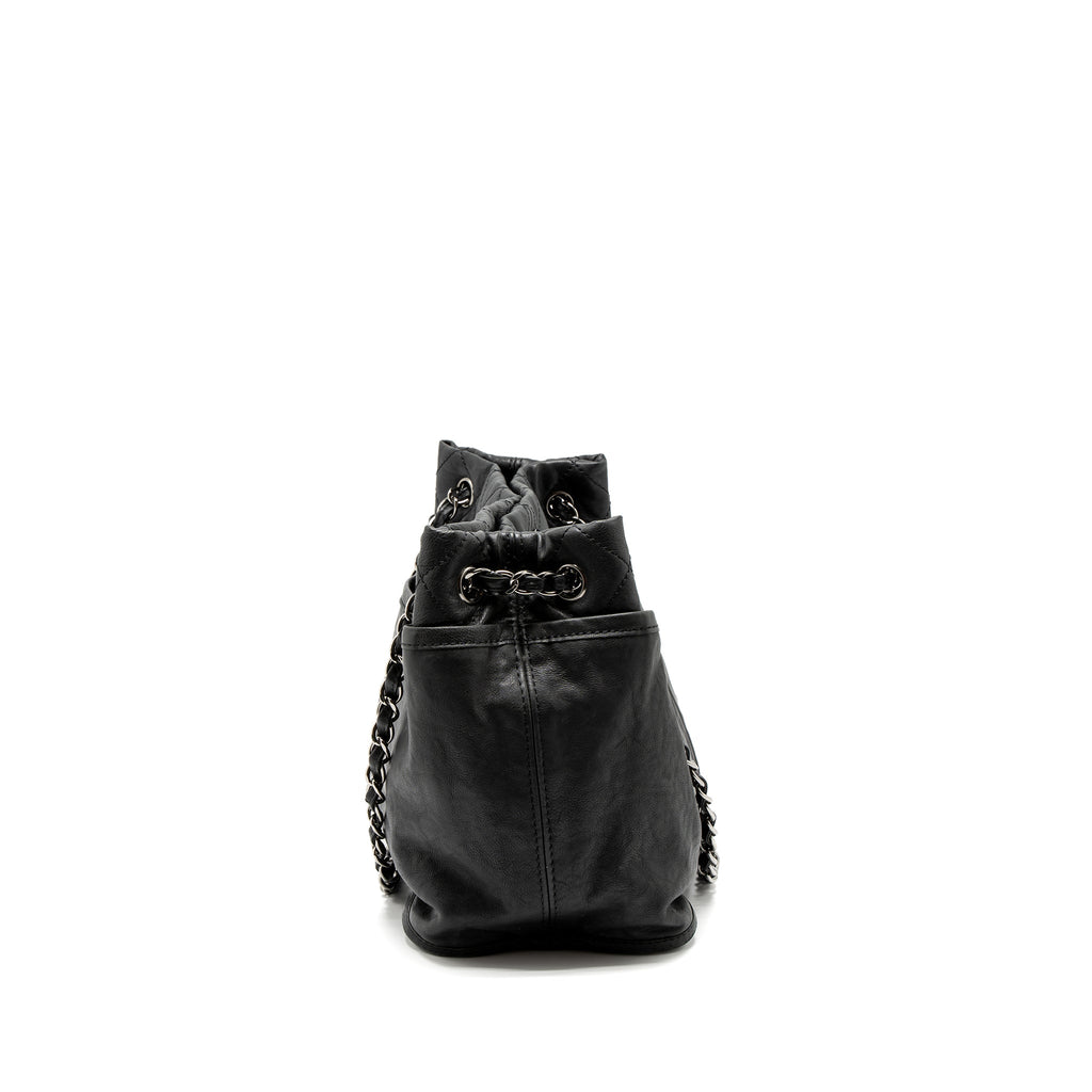 CHANEL TOTE BAG CALFSKIN BLACK SHW