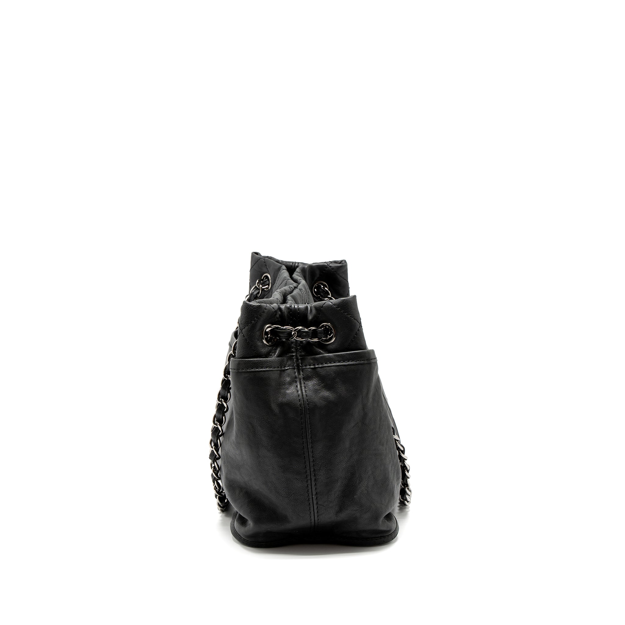 CHANEL TOTE BAG CALFSKIN BLACK SHW