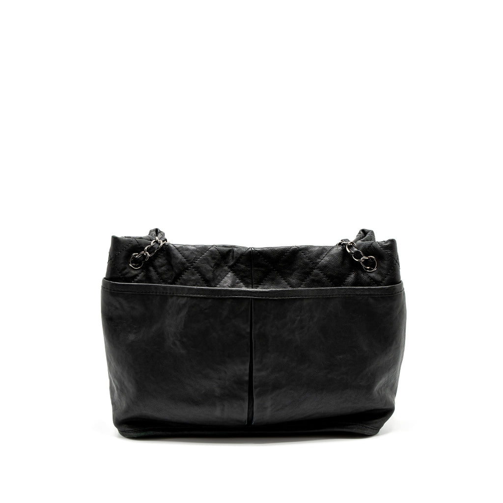 CHANEL TOTE BAG CALFSKIN BLACK SHW