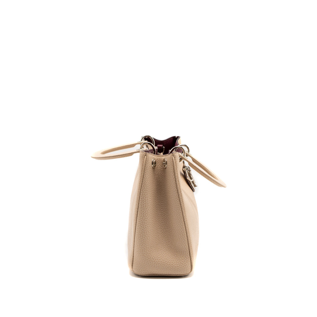 DIOR DIORISSIMO BAG CALFSKIN BEIGE/PINK SHW