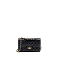 CHANEL VINTAGE SMALL CLASSIC DOUBLE FLAP BAG CAVIAR BLACK GHW