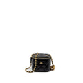 CHANEL PEARL CRUSH MINI VANITY CASE LAMBSKIN BLACK GHW