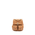 CHANEL 23P TRIPLE PACK BACKPACK CAVIAR DARK BEIGE LGHW(MICROCHIP)