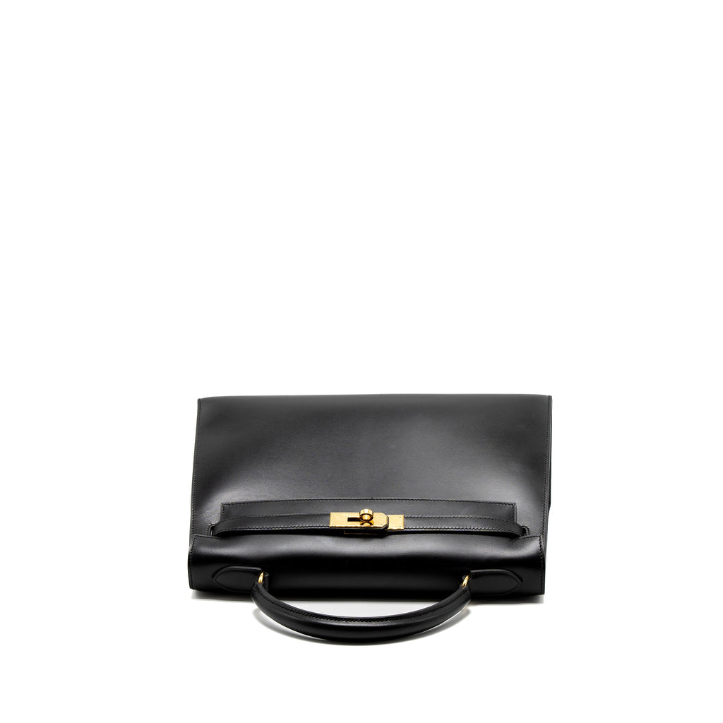 Hermes Kelly 32 Box Black GHW