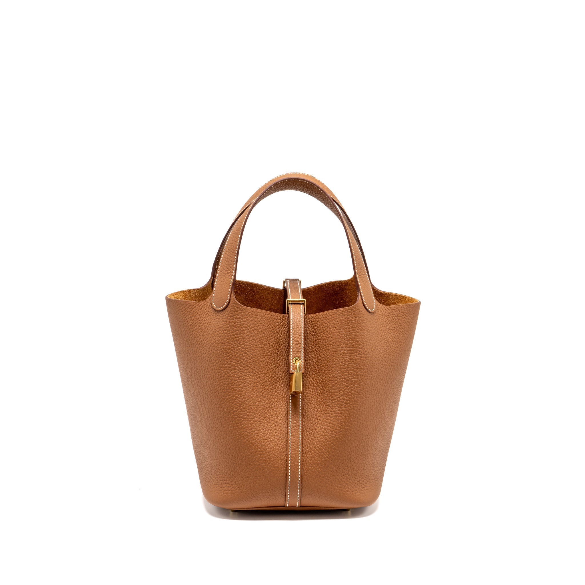 HERMES PICOTIN 22 LOCK BAG CLEMENCE GOLD GHW
