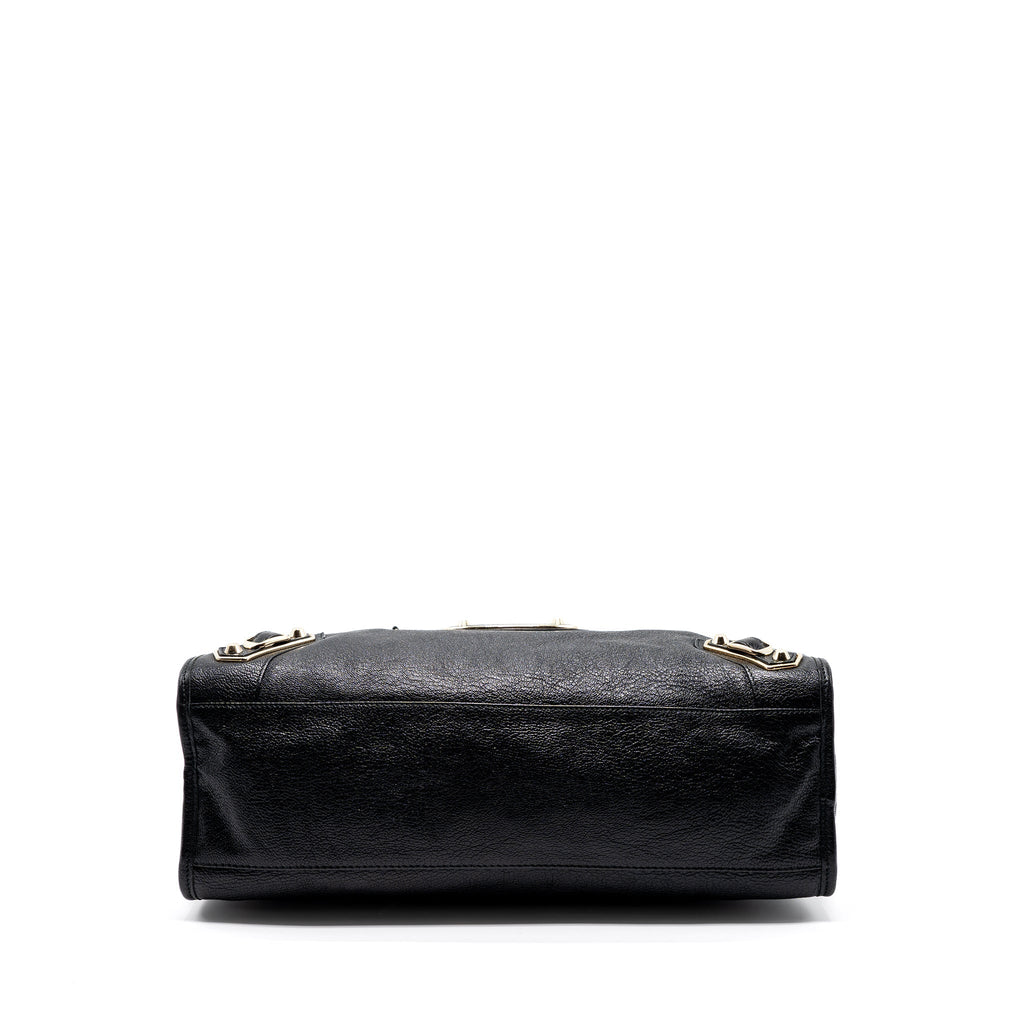 BALENCIAGA CLASSIC CITY BAG BLACK GHW