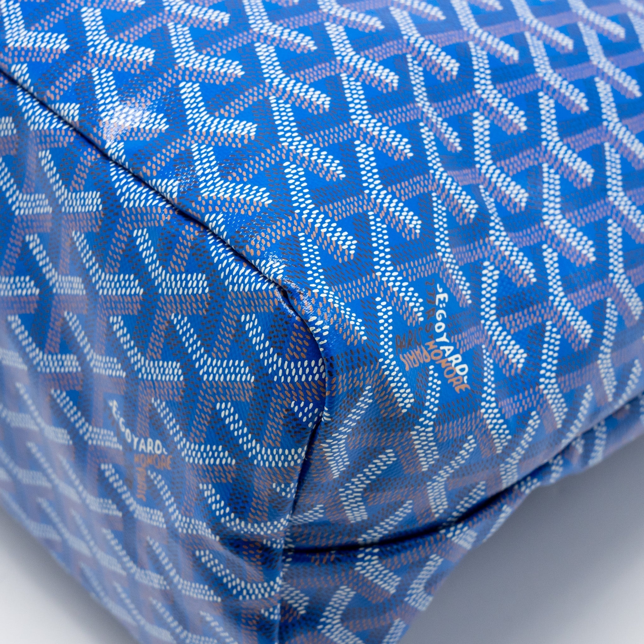 GOYARD BOHEME HOBO BAG GOYARDLINE CANVAS BLUE SHW
