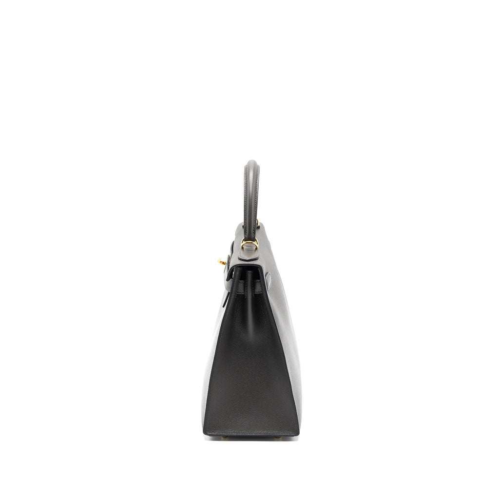 Hermes kelly 28 madame leather graphite GHW