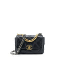 CHANEL SMALL 19 BAG GOATSKIN BLACK GHW