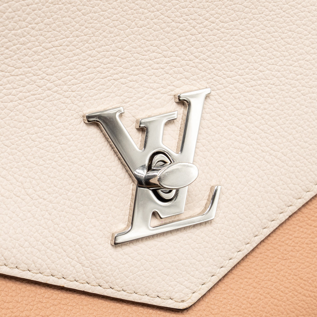 LOUIS VUITTON MYLOCKME BB CALFSKIN BURGUNDY/WHITE/PINK SHW