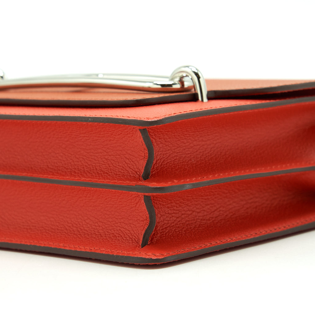 HERMES MINI ROULIS EVERCOLOR BICOLOR CAPUCINE / TERRE BATTUE SHW