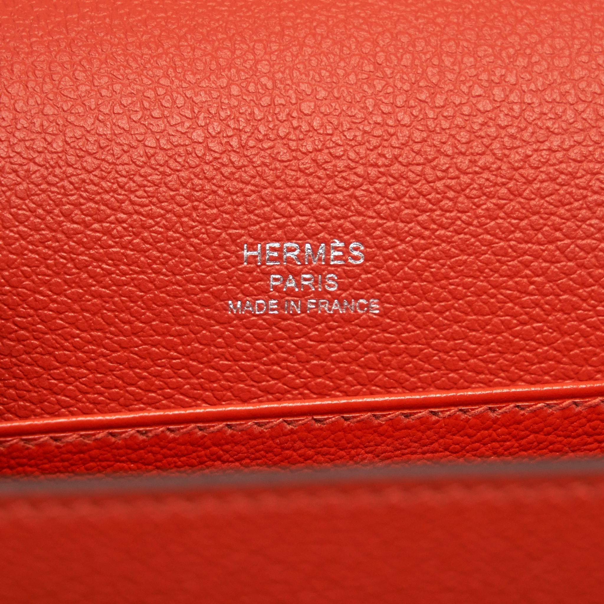 HERMES MINI ROULIS EVERCOLOR BICOLOR CAPUCINE / TERRE BATTUE SHW