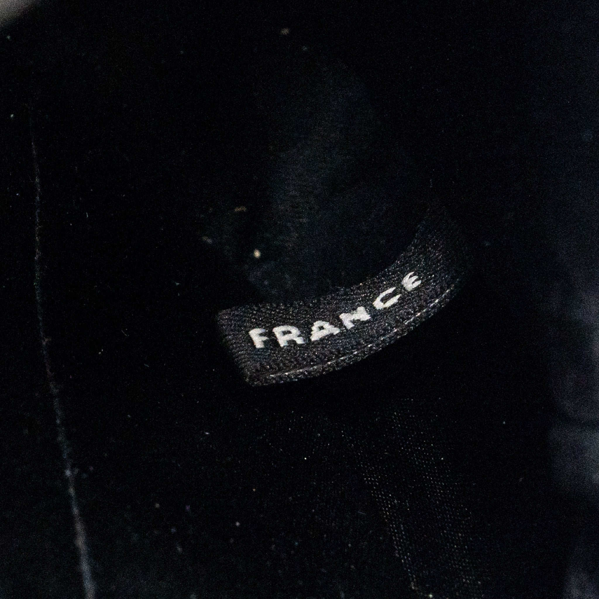 CHANEL VINTAGE FLAP BAG FABRIC BLACK WITH BLACK HARDWARE