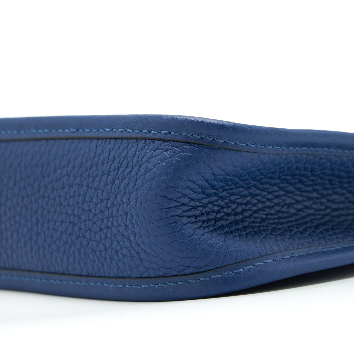 Hermes Mini Evelyne Clemence Deep Blue GHW