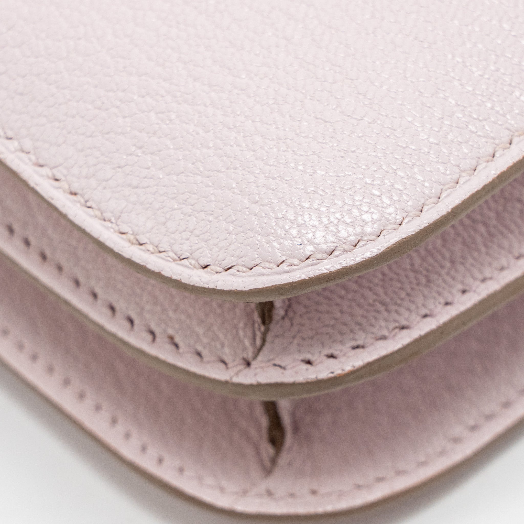HERMES MINI CONSTANCE CHEVRE MYSORE MAUVE PALE RGHW