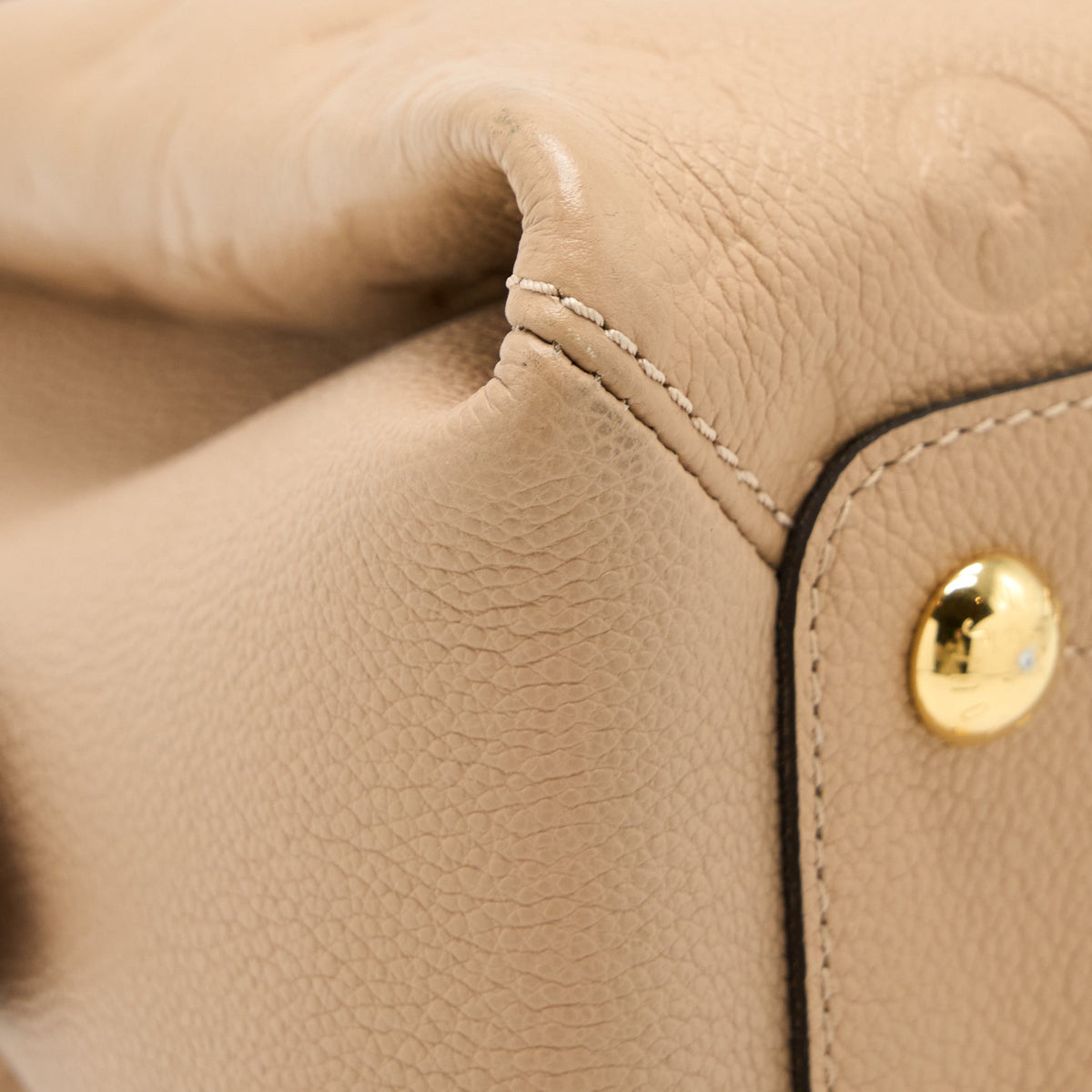 LOUIS VUITTON VOSGES MM MONOGRAM EMPREINTE DARK BEIGE GHW