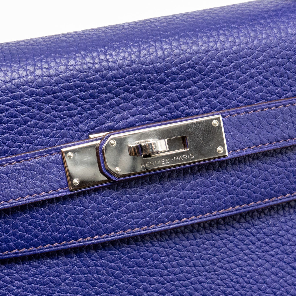 HERMES KELLY 32 CLEMENCE 9K IRIS SHW