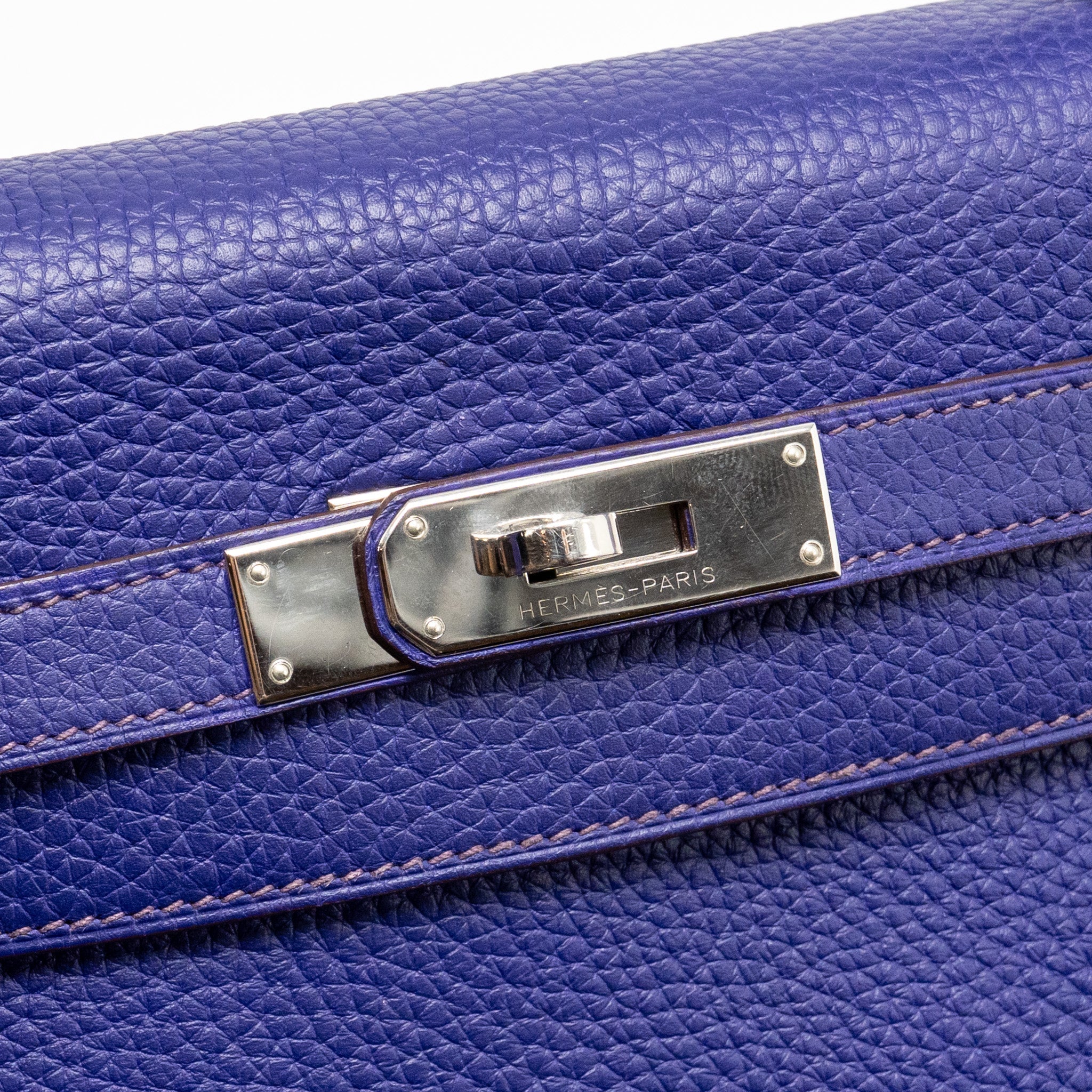 HERMES KELLY 32 CLEMENCE 9K IRIS SHW