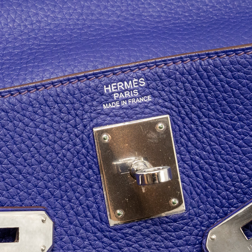 HERMES KELLY 32 CLEMENCE 9K IRIS SHW
