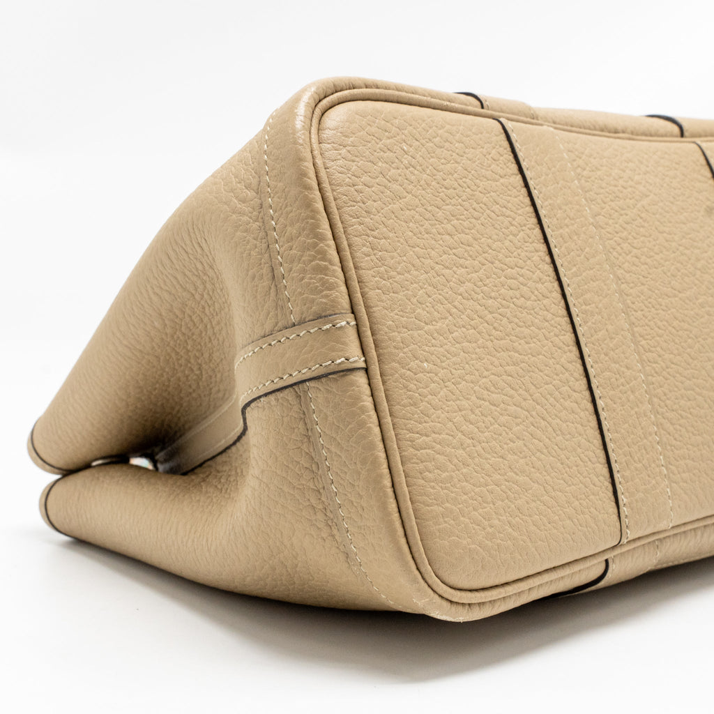 HERMES GARDEN PARTY 30 COUNTRY LEATHER TRENCH SHW