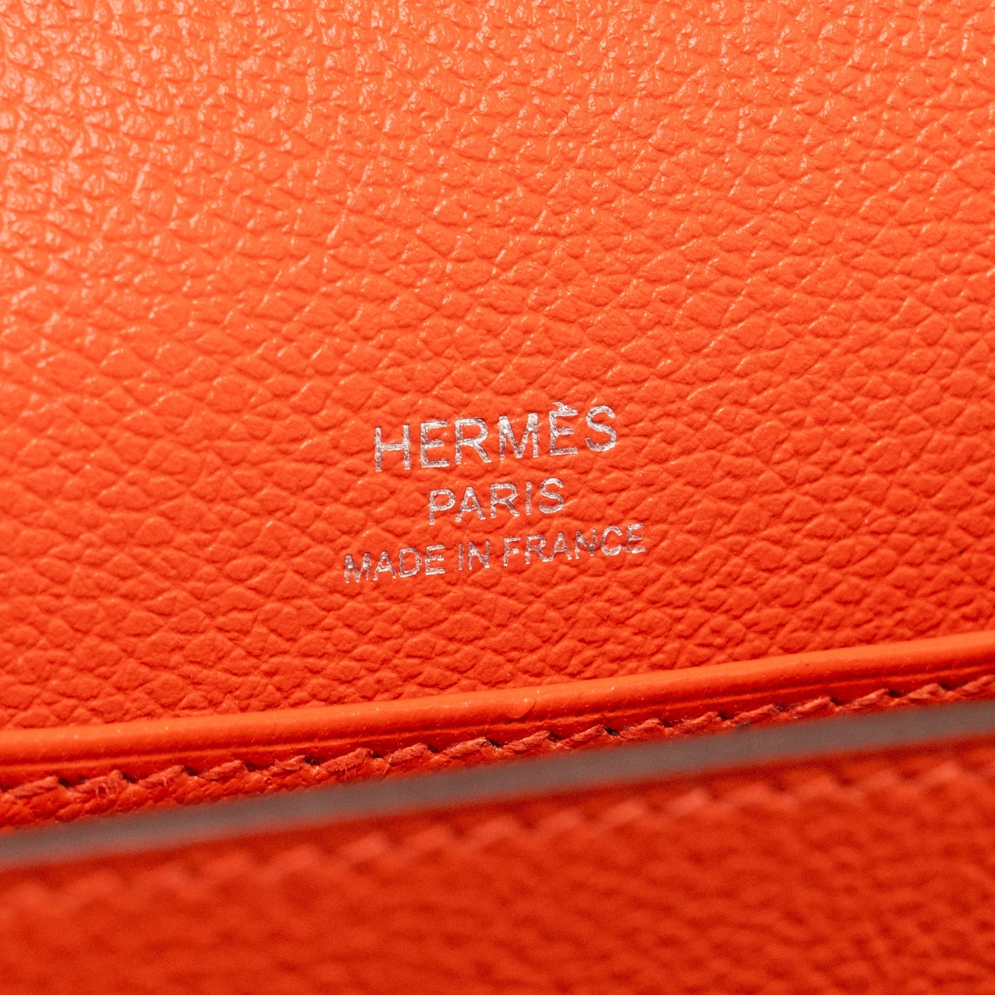 HERMES MINI ROULIS EVERCOLOR BICOLOR CAPUCINE / TERRE BATTUE SHW