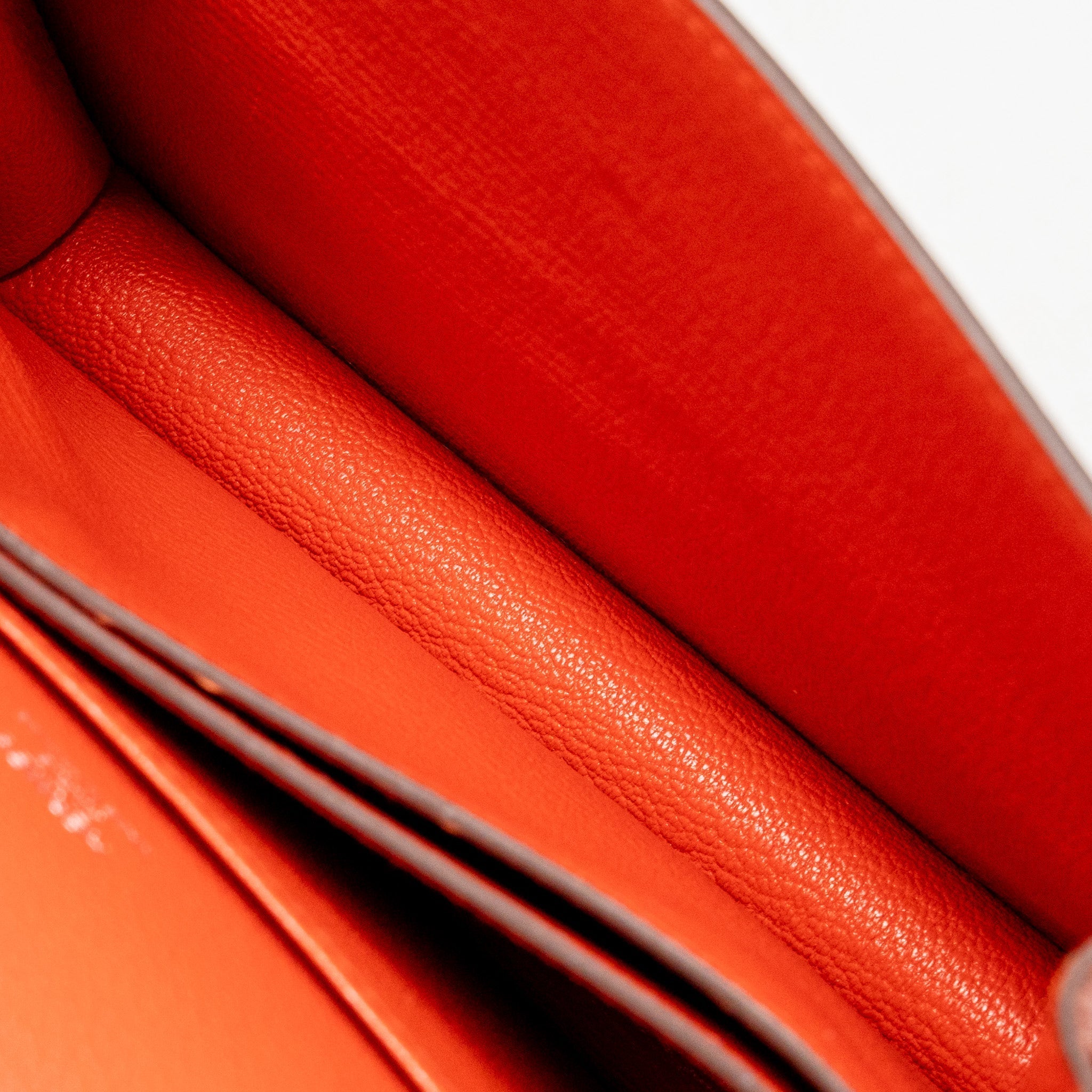 HERMES MINI ROULIS EVERCOLOR BICOLOR CAPUCINE / TERRE BATTUE SHW