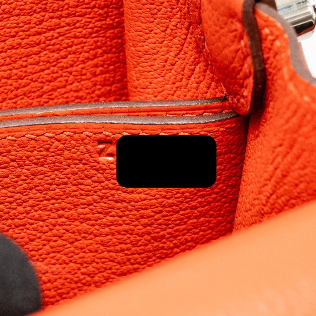HERMES MINI ROULIS EVERCOLOR BICOLOR CAPUCINE / TERRE BATTUE SHW