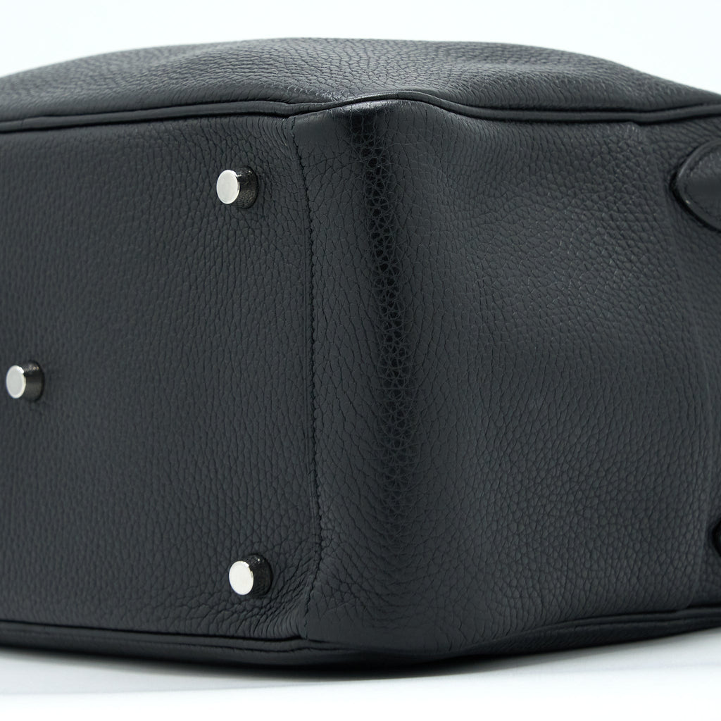 Hermes Lindy 30 Clemence Black/Toffee SHW