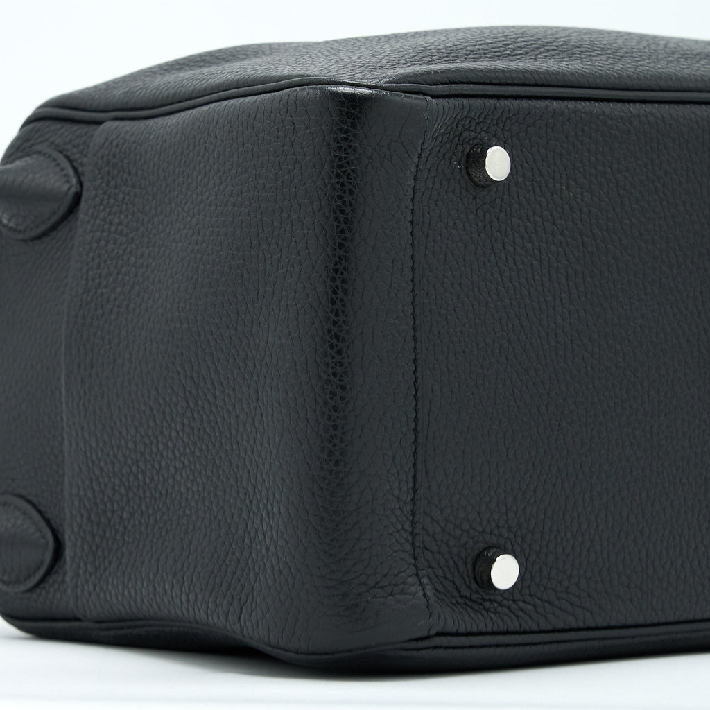 Hermes Lindy 30 Clemence Black/Toffee SHW