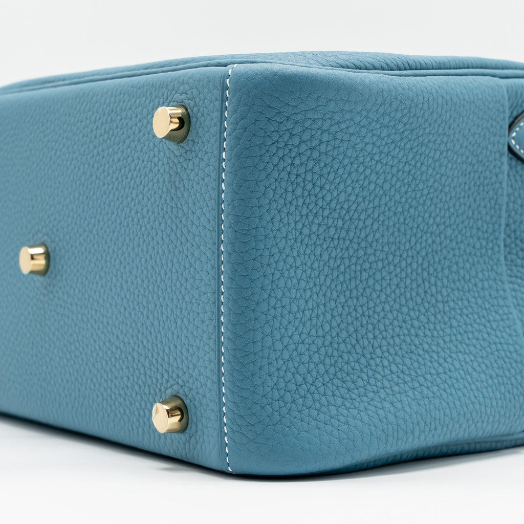 HERMES LINDY 26 CLEMENCE NEW BLUE JEAN GHW