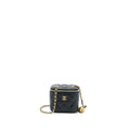 CHANEL PEARL CRUSH MINI VANITY LAMBSKIN BLACK GHW