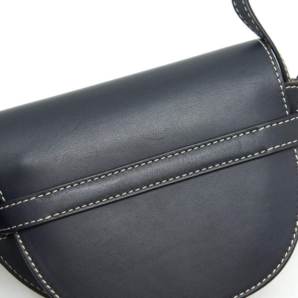 LOEWE MINI GATE DUAL BAG CALFSKIN BLACK GHW