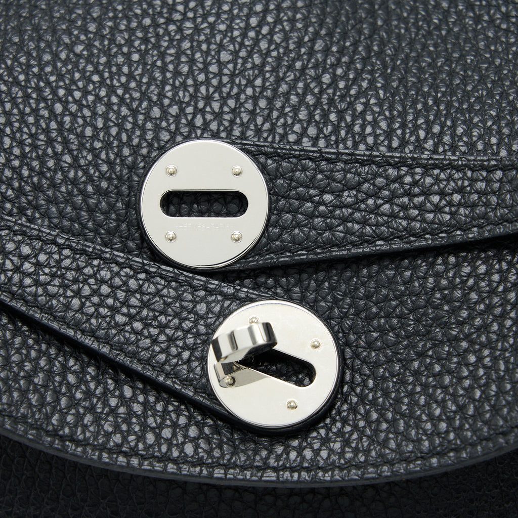 Hermes Lindy 30 Clemence Black/Toffee SHW