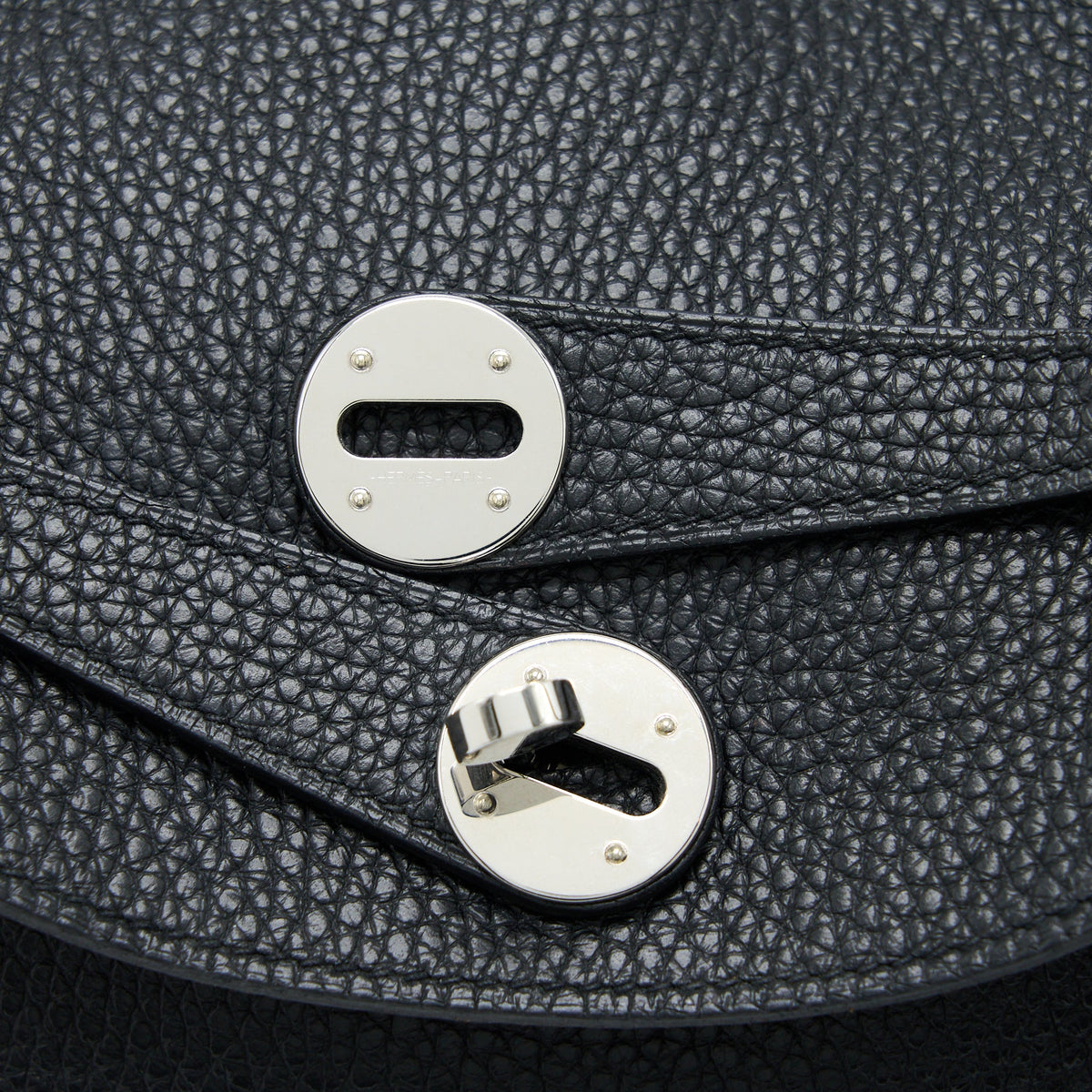Hermes Lindy 30 Clemence Black/Toffee SHW