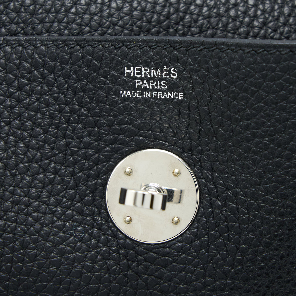 Hermes Lindy 30 Clemence Black/Toffee SHW