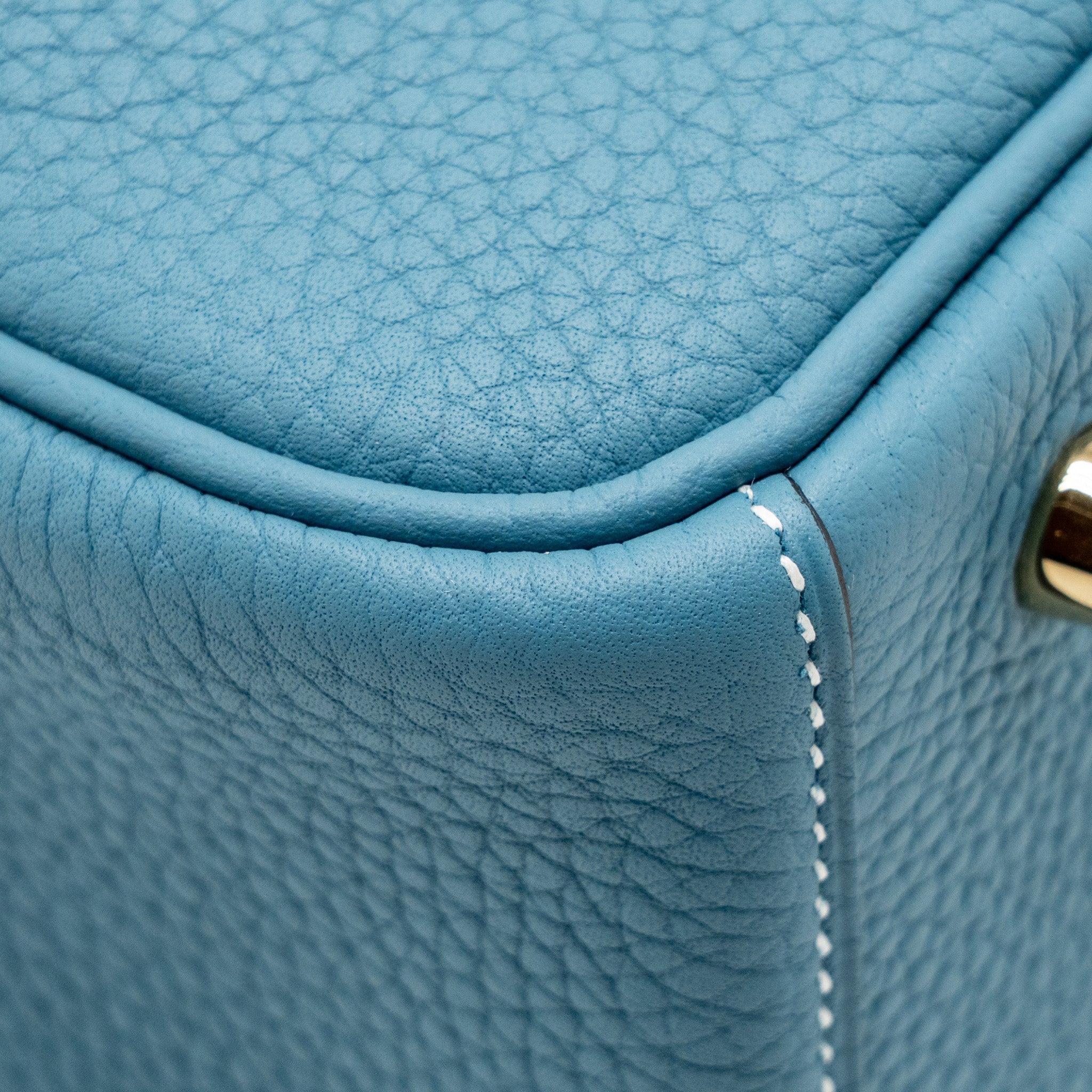 HERMES LINDY 26 CLEMENCE NEW BLUE JEAN GHW