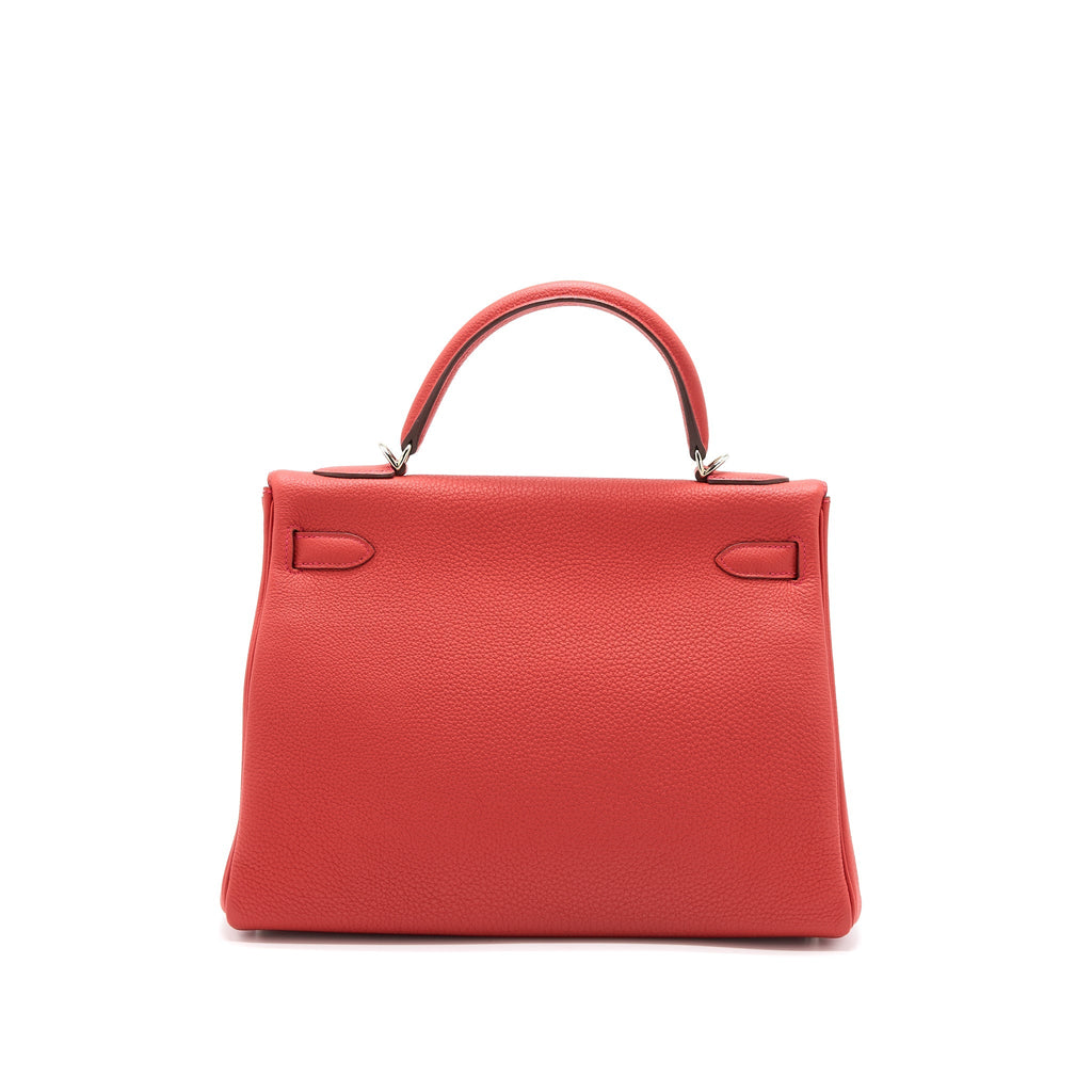 HERMES KELLY 32 TOGO D5 GERANIUM SHW