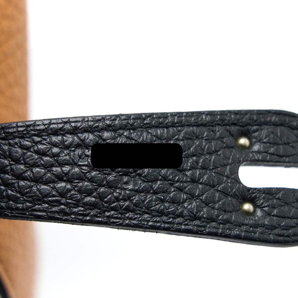 Hermes Lindy 30 Clemence Black/Toffee SHW