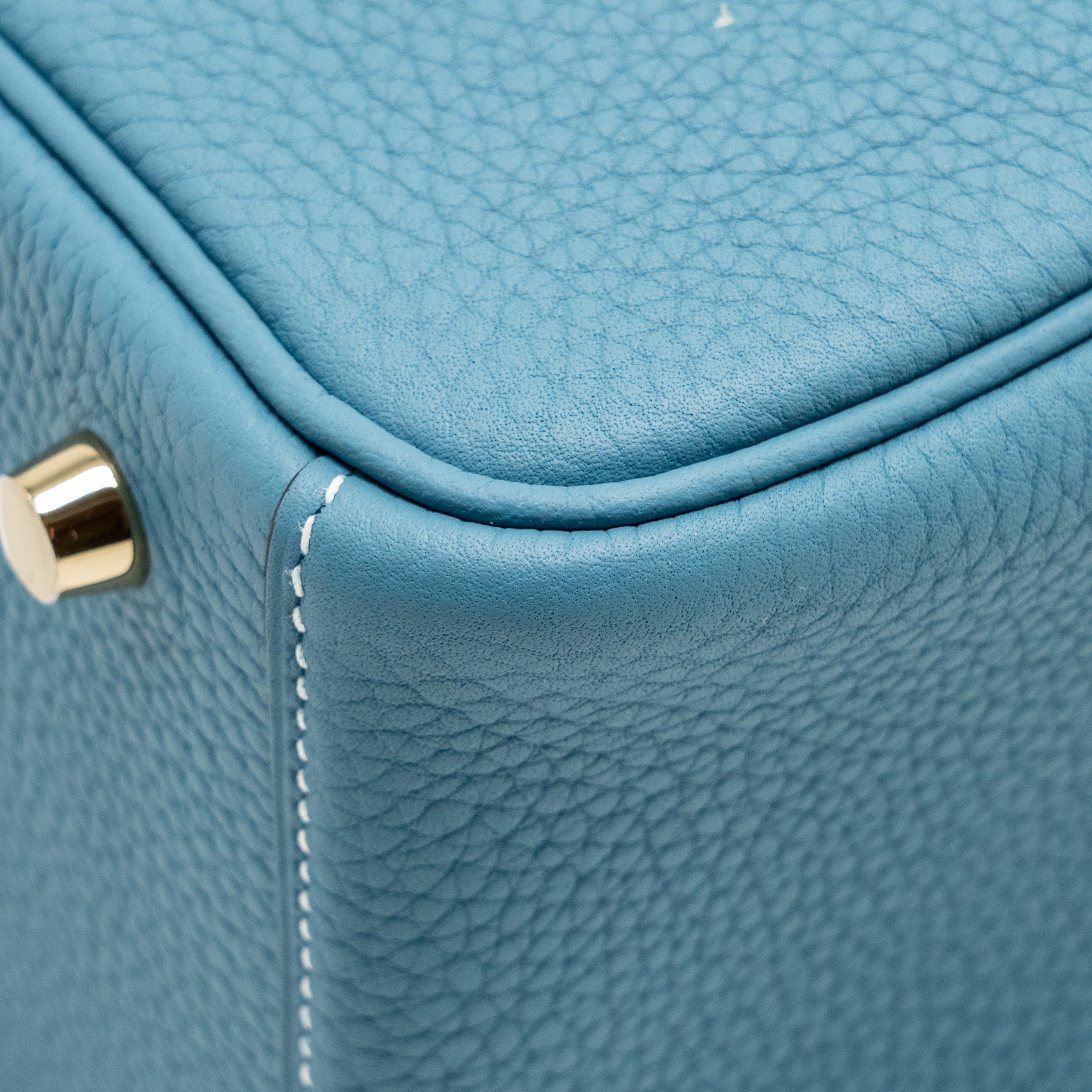 HERMES LINDY 26 CLEMENCE NEW BLUE JEAN GHW