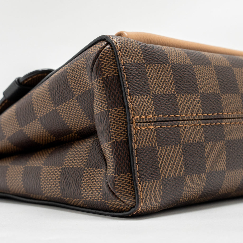 LOUIS VUITTON VAVIN PM DAMIER EBENE CANVAS BEIGE GHW